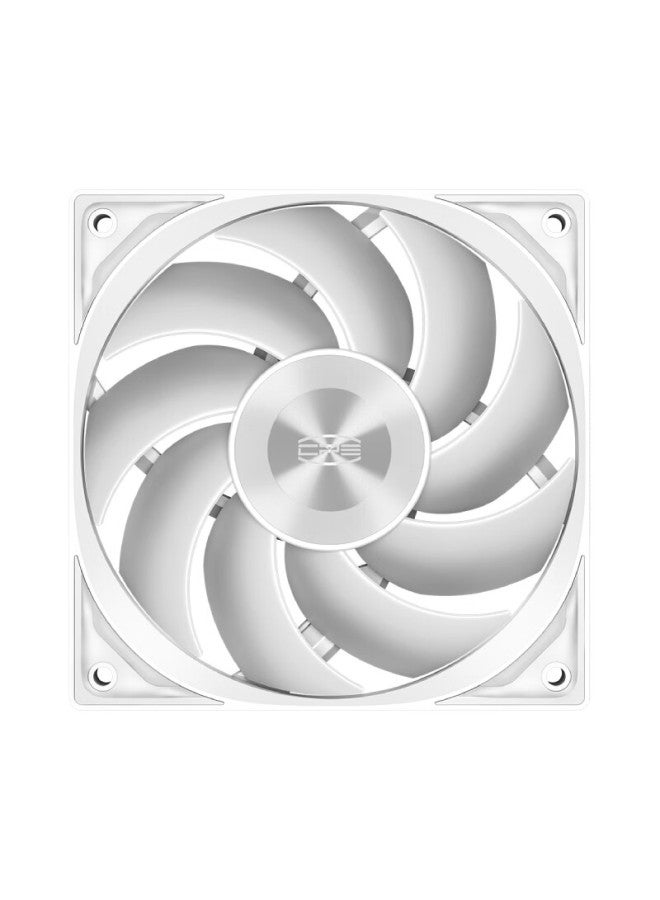 Pccooler F5r120wh Case Fan, Fdb Bearing, Metal Cd Texture, Three-speed Pwm, Triangular Geometric Texture, Cooling Fan - Image 1