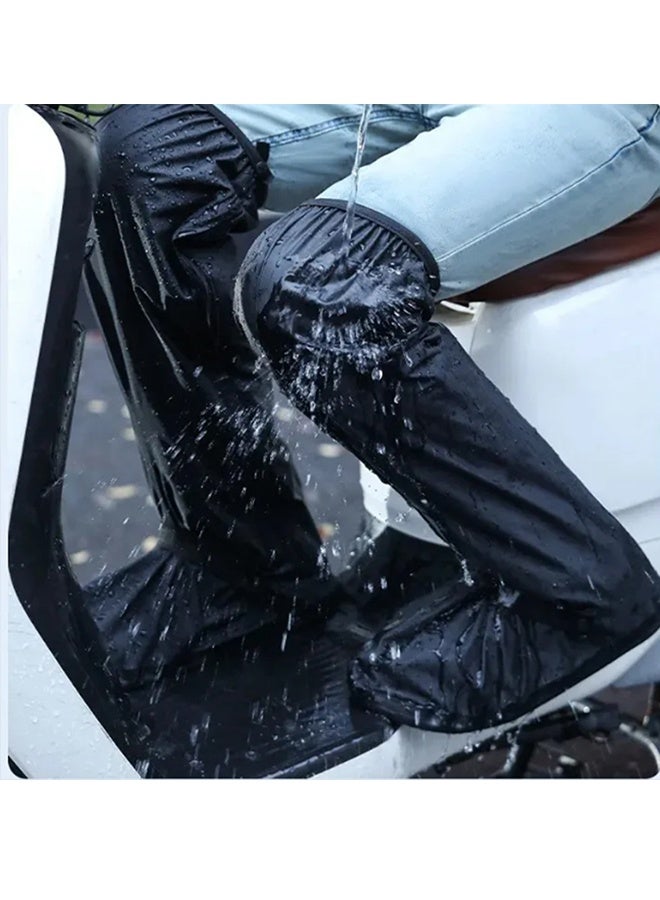 Rain Shoe Covers | Waterproof Shoe Covers for Men Women | Reusable Galoshes Overshoes (Black, L) - Image 3