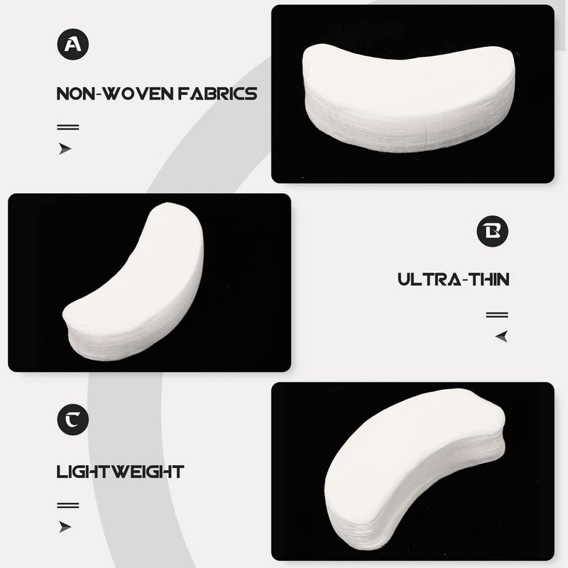 Healifty 1000pcs Eye Patches Beauty Eye Non Woven Farbic Eye Care Patches Eye Skin Cotton Pads for Makeup Removal Eliminate Dark Circles - Image 5