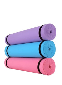 Plan A 5mm Thick Non-Slip Rubber Mat Ideal for Home Workouts and Gyms, Eco-Friendly EVA Yoga Mat for Yoga, Pilates, Fitness with Carrying Strap  - Image 1