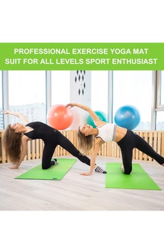 Plan A 5mm Thick Non-Slip Rubber Mat Ideal for Home Workouts and Gyms, Eco-Friendly EVA Yoga Mat for Yoga, Pilates, Fitness with Carrying Strap  - Image 5