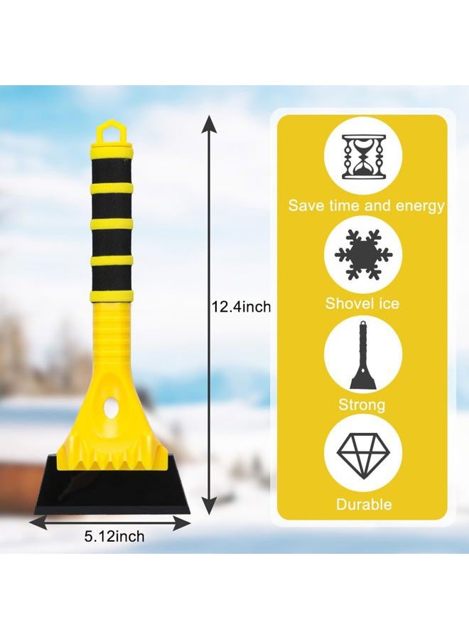 Dodifker Snow Brush and Ice Scraper Set for Car Windshield Snow Frost Ice Removal Tool Detachable Snow Scraper with Foam Handle for Cars Trucks Window - Image 3