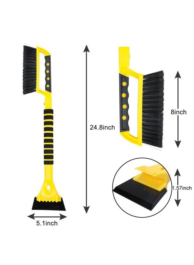 Dodifker Snow Brush and Ice Scraper Set for Car Windshield Snow Frost Ice Removal Tool Detachable Snow Scraper with Foam Handle for Cars Trucks Window - Image 2
