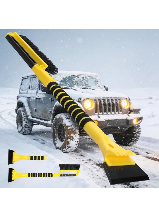 Dodifker Snow Brush and Ice Scraper Set for Car Windshield Snow Frost Ice Removal Tool Detachable Snow Scraper with Foam Handle for Cars Trucks Window - Image 1