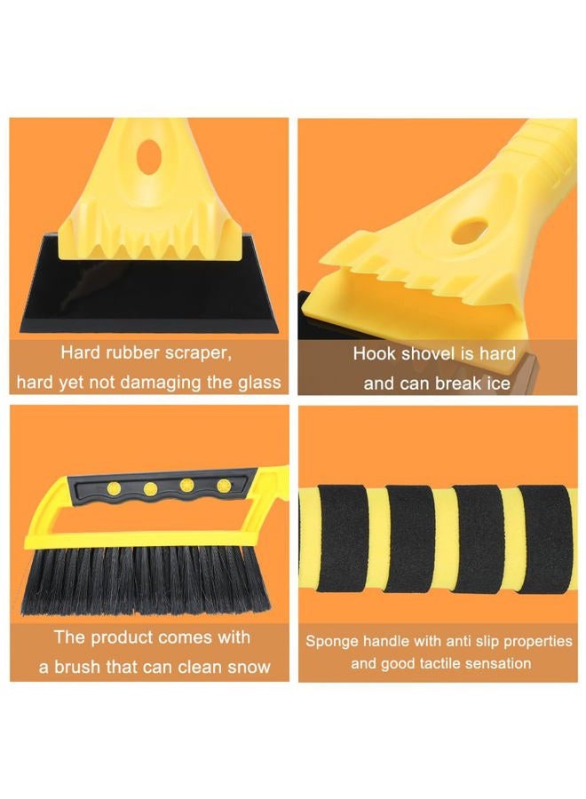 Dodifker Snow Brush and Ice Scraper Set for Car Windshield Snow Frost Ice Removal Tool Detachable Snow Scraper with Foam Handle for Cars Trucks Window - Image 4