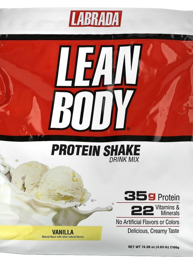 LABRADA Lean Body Protein Shake Drink Mix Vanilla 4.63 lbs (2100 g)