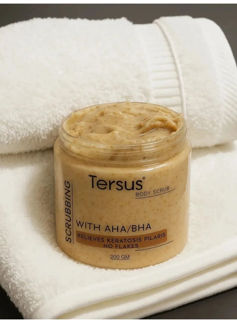 Tersus Body Scrub with AHA/BHA Relieves Keratosis Pilaris Reduces Flaking 200gm - Image 2