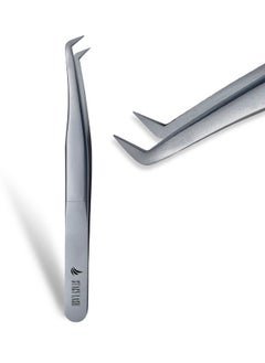 Stacy Lash Tacy Lash Stl9 Eyelash Extension Tweezers/Precision Tool For Volume Extensions & False Lashes Application & Premade Fans/Curved Tweezer Tip/Beauty Accessories/Eyelashes Supplies  - Image 1