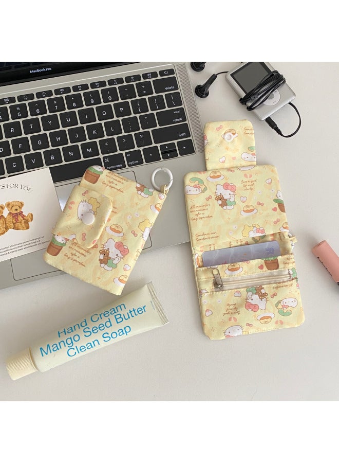 South Korea Bow Coin Purse Cute Girl's Heart Portable Multi-functional Storage Card Bag Small Bag Pendant