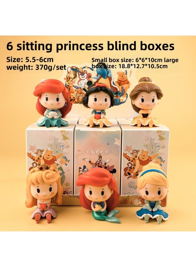 Disney Hand-made Blind Box Snow White Mermaid Blind Box Pooh Bear Doll Trendy Play Hand-made Ornaments-Color:6 Types Of Good Friends Spongebob Squarepants (the Whole Set Is Not Sold Separately, Single Price)  - Image 2