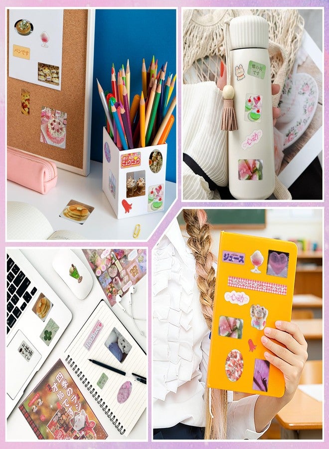 Bsenhe Japanese Sticker Book, 45 Sheets Romantic Memory Series Comic Books Style Material Decoration Anime Stickers, 800+ Designs in a Book for Scrapbooking Journaling Supplies (Four Seasons Radio) - Image 5