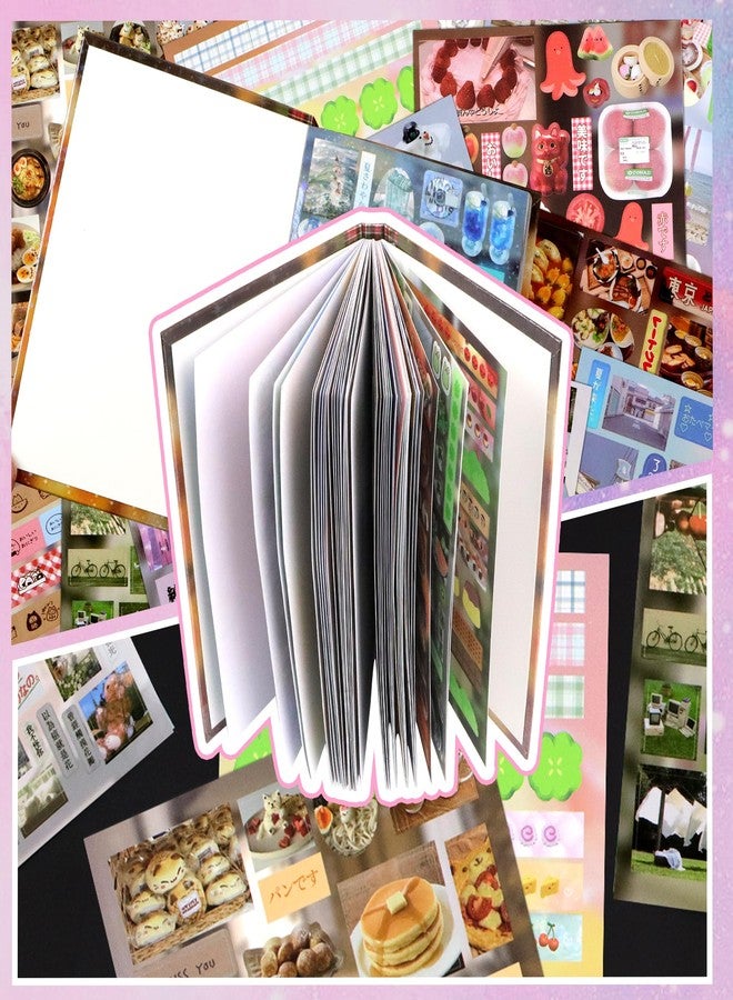 Bsenhe Japanese Sticker Book, 45 Sheets Romantic Memory Series Comic Books Style Material Decoration Anime Stickers, 800+ Designs in a Book for Scrapbooking Journaling Supplies (Four Seasons Radio) - Image 3