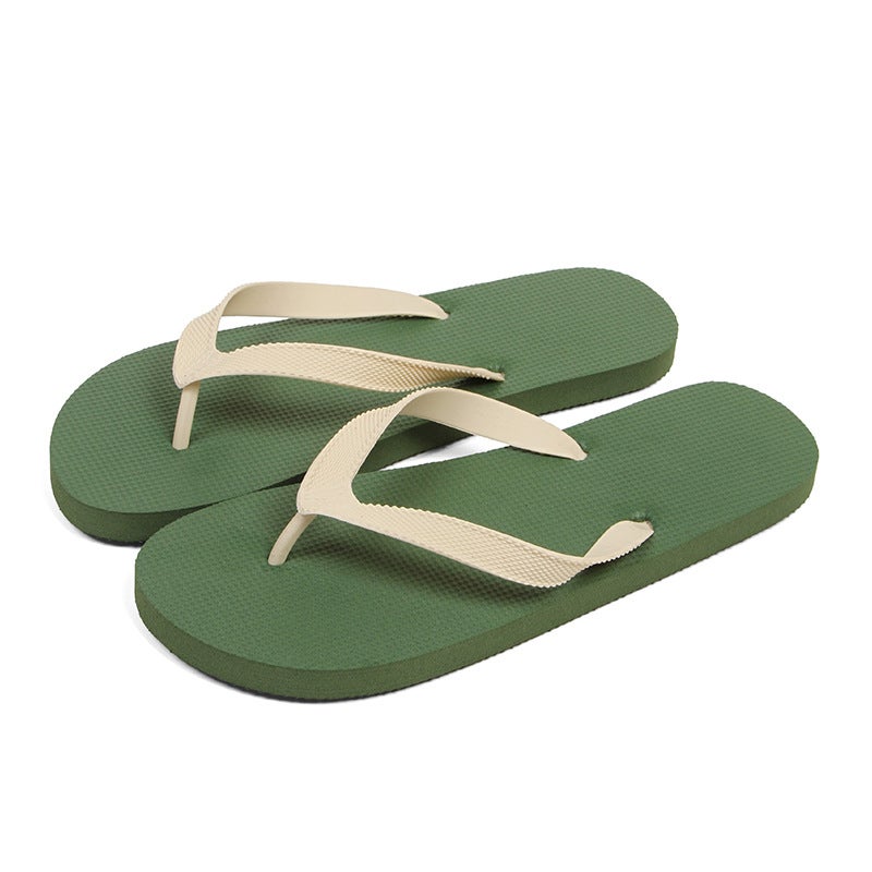 Clip Flip-Flops Men'S Summer Personality Social Student Fashion Non-Slip Korean Style Slippers Men'S Outfit Trendy Internet Celebrant Beach - Image 1