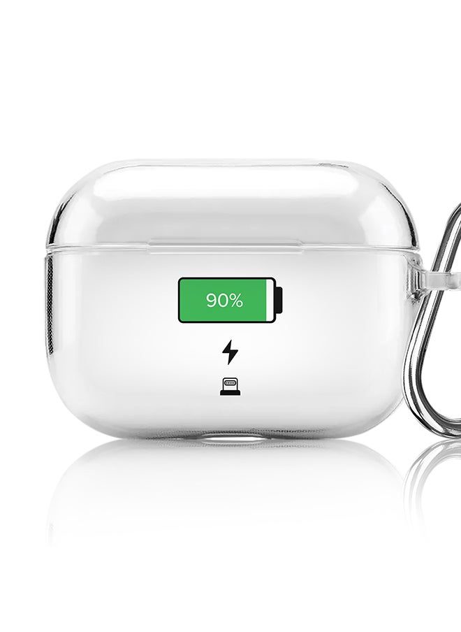 Stylizedd Classic Clear printed Case for Apple AirPods Pro 2nd Generation Thin Transparent Cover [Designed for Apple AirPods Pro 2nd Generation] - Battery Charging  - Image 1