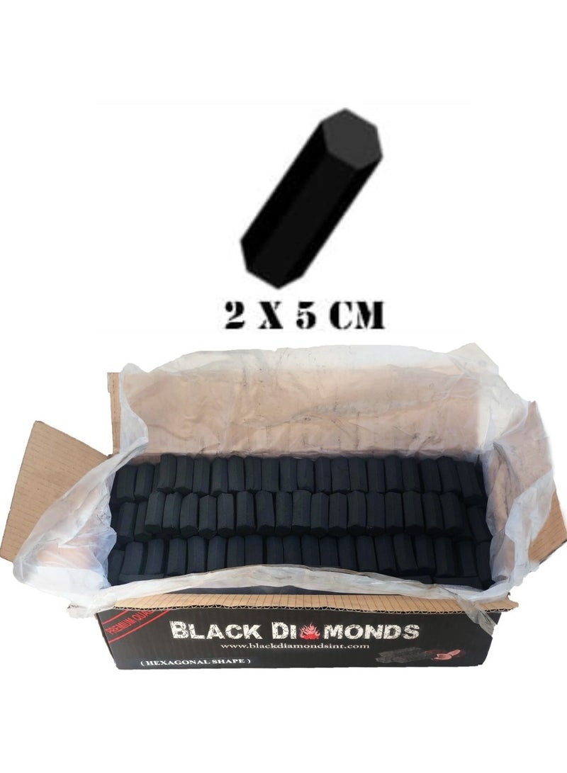 Black Diamonds Coconut Shell Shape Hexogon Sticks 10 Kg Bulk Master Carton Long Lasting Premium Quality - Image 2