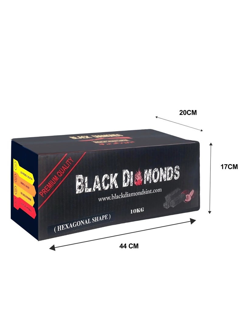 Black Diamonds Coconut Shell Shape Hexogon Sticks 10 Kg Bulk Master Carton Long Lasting Premium Quality - Image 3