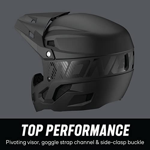 Mongoose Title Full Face Helmet, Large, Durable ABS Shell, Chin Guard, Full Coverage Padding, Vents for Airflow, Pivoting Visor, Goggle Strap Channel, BMX and Mountain Bike Helmet for Adult or Teen - Image 5