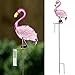 LEWIS&WAYNE LEWIS&WAYNE 43Ã¢â‚¬â„¢Ã¢â‚¬â„¢ Solar Flamingo Rain Gauge Outdoor Decorative Metal Stake LED Lights with Glass Tube - Image 2