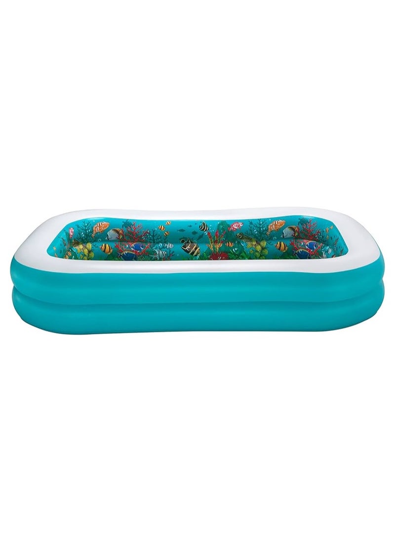 Bestway - Embark on a 3D marine adventure with the Bestway H2OGO! Andreasea Adventure Family Pool (2.62m x 1.75m x 51cm) - Image 1