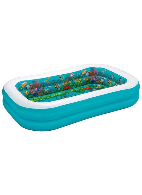 Embark on a 3D marine adventure with the Bestway H2OGO! Andreasea Adventure Family Pool (2.62m x 1.75m x 51cm)