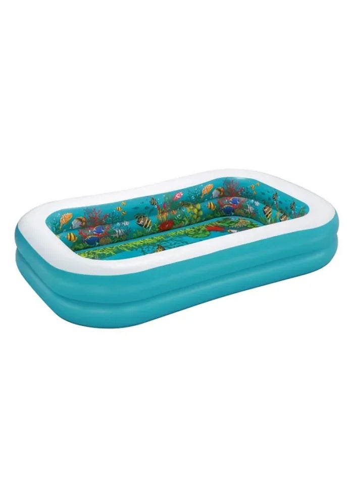 Bestway - Embark on a 3D marine adventure with the Bestway H2OGO! Andreasea Adventure Family Pool (2.62m x 1.75m x 51cm) - Image 1