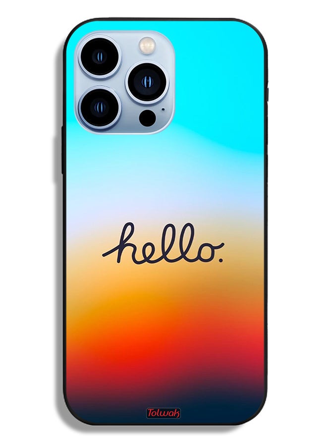 Tolwak Apple iPhone 13 Pro Protective Case Hello - Image 2