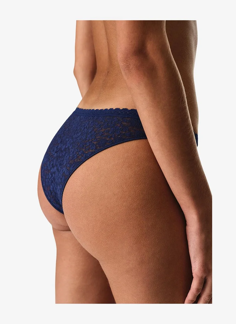بنتي Women Easy Lace Shape Brazilian Navy Briefs
