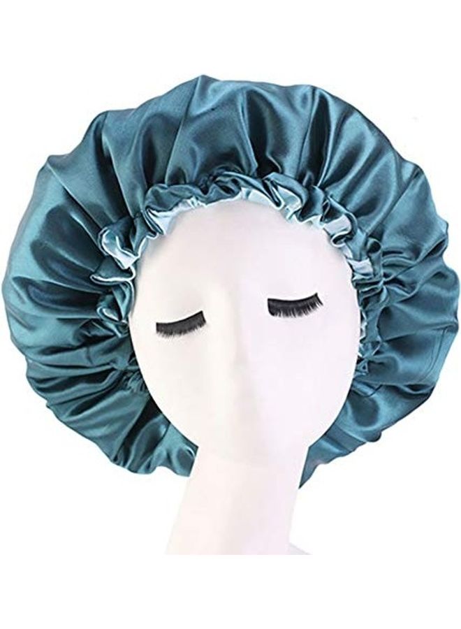 Extra Large Double Layer Satin Sleep Bonnet Cap Multicolour 9.13 x 7.52 x 0.98inch & Hair Brush Medium Mix Bristles and NylonBundle - Image 2