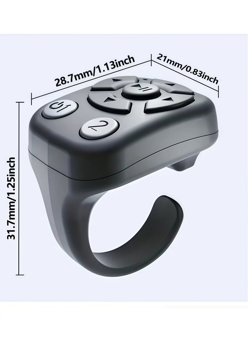 BlueHole Multi Functional Bluetooth Ring Remote Control Supports TikTok Scrolling Selfies, Novel Flipping Pages - Image 3