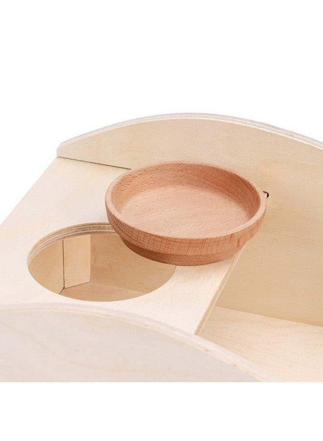 Niteangel Hamster Sand Bath Dust Free Box - Wooden Critter's Shower & Digging Sand Bathtub for Small Animals Like Hamsters Mice Lemming or Gerbils (Medium-11.8-inch L x 7.8-inch W) - Image 4