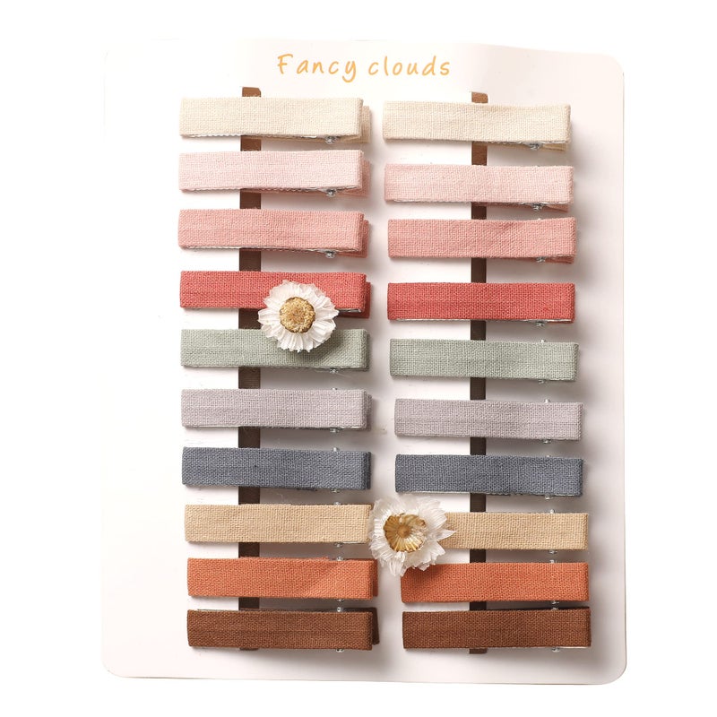 Fancy Clouds Hair Clips for Girls Women,Assorted 20Pcs Solid Colors Hair Accessories for All Age Girls Toddler Kids,Fully Lined Alligator Clips Handmade Barrettes By Fancy Clouds - Image 1