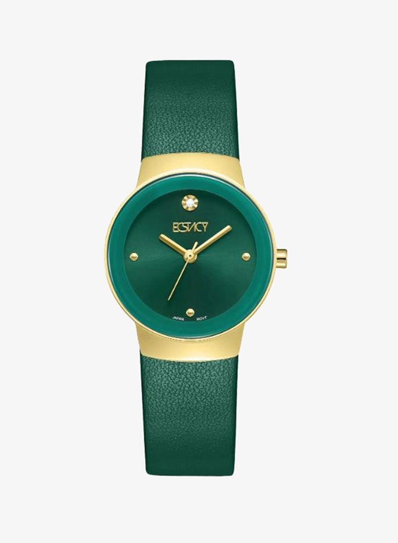 ECSTACY Women's Leather Analog Watch E25505-GLGG - 26mm mm - Image 1
