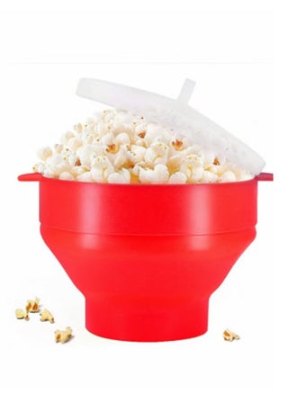 Silicone Microwave Popcorn Bowl Popper with Lid for Home Makers Handles Collapsible Bowl - pzsku/ZC371844756807B26085DZ/45/_/1728545338/8e091886-bd59-4c56-abf2-dbd07d5faef3