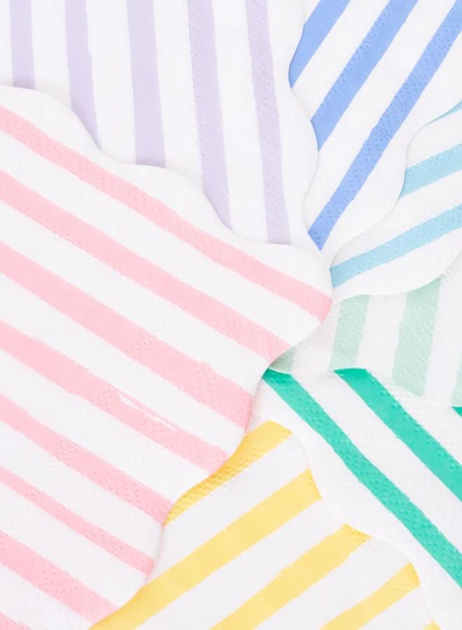 Meri Meri Mixed Stripe LargeNapkins - Image 3