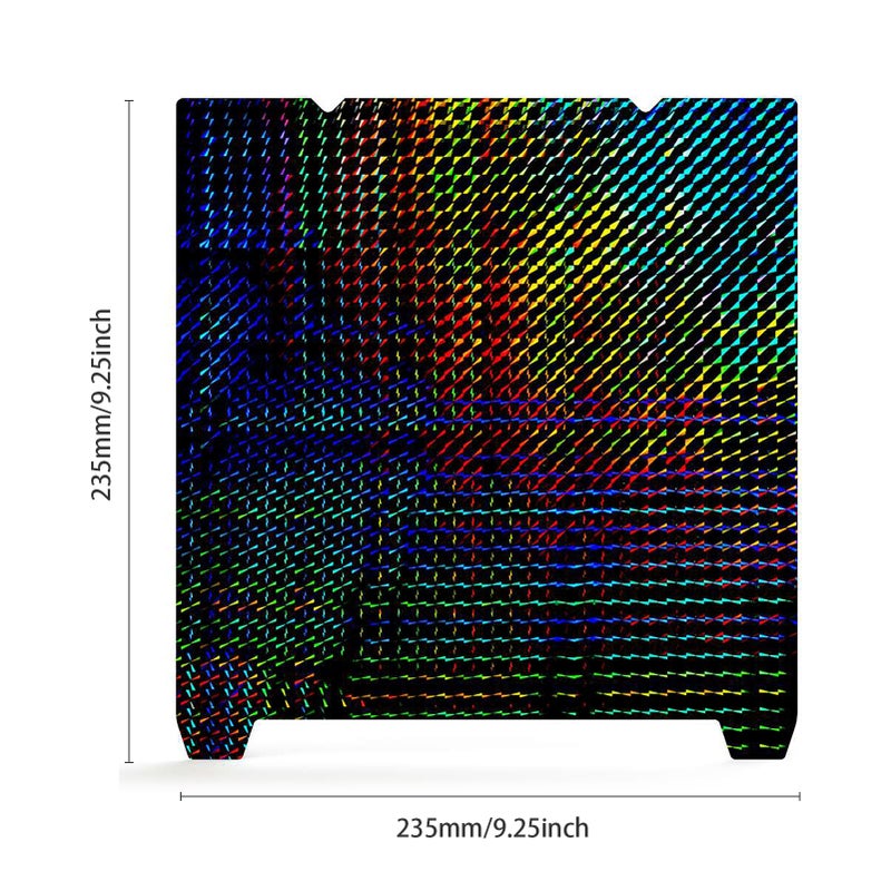 Creality Build Plate Glossy PET + Coated PEI Bed Sheet PET "Phantom" Platform Board Spring Steel Sheet for Ender-3 S1/Ender-3 S1   Pro/Ender-5 S1/Ender-3 V3/Ender-3 V3 SE/Ender-3 V3 KE - Without - Image 3