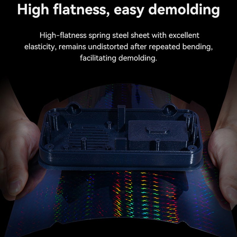 Creality Build Plate Glossy PET + Coated PEI Bed Sheet PET "Phantom" Platform Board Spring Steel Sheet for Ender-3 S1/Ender-3 S1   Pro/Ender-5 S1/Ender-3 V3/Ender-3 V3 SE/Ender-3 V3 KE - Without - Image 4