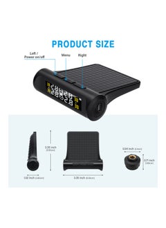 NIBEMINENT Car Tire Pressure Monitoring System With 4 External Sensors  - Image 2