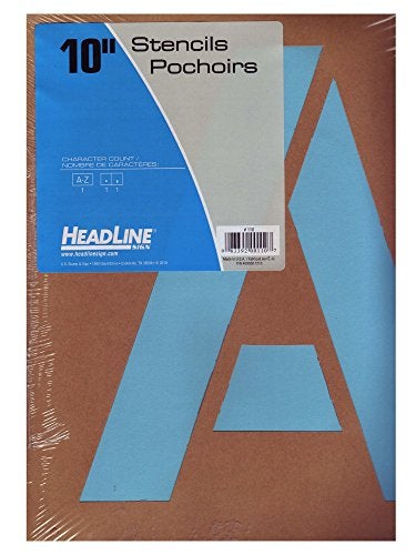 Headline Sign 110 Stencil Set, 10-Inch Capital Letters A to Z (110) - Image 1
