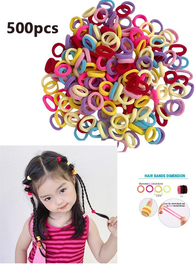 Geustos Pack Of 500 Multicolour Non-Slip Elastic Hair Ties - Image 1