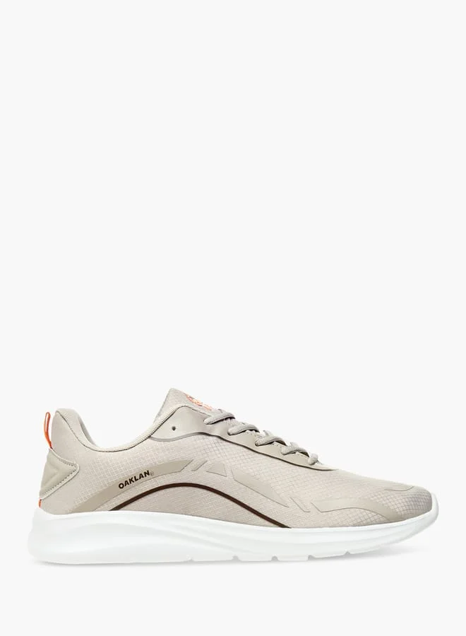 Men Mesh Sports Shoes with Lace-Up Closure