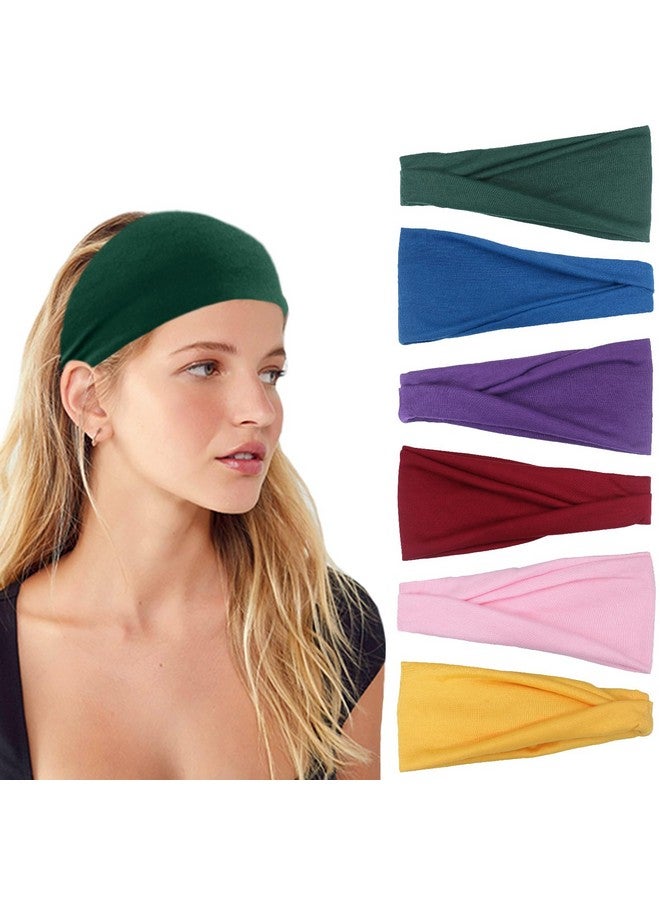 IVARYSS Headbands For Women Nonslip Premium Stretchy Head Bands Hair Accessorieswear For Yoga Fashion Working Out Travel Or Running 6 Pack Cute Multi - Image 1