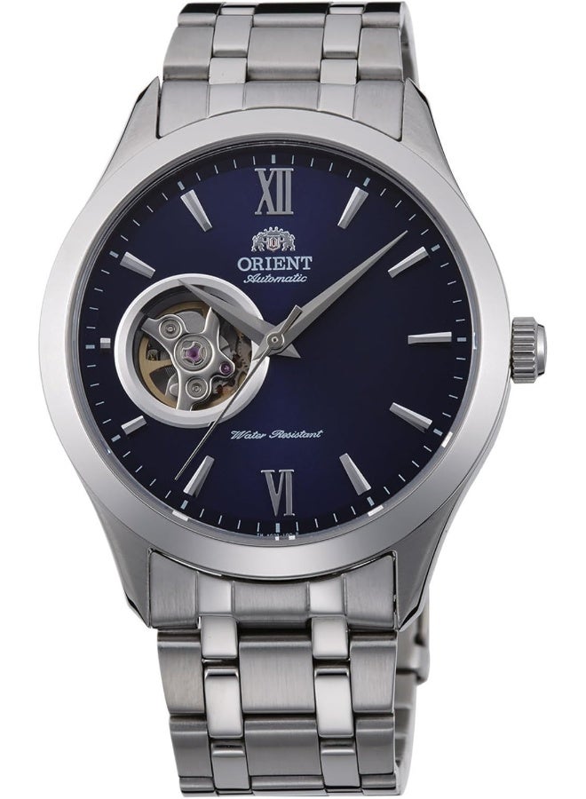 ORIENT Men Golden Eye II Automatic Men's Watch FAG03001D0 – Blue Open Heart Dial, Stainless Steel Bracelet, Exhibition Caseback - Image 1