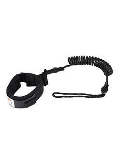 Dilwe Surfboard Leash, Soft Elastic Surfing Coiled Leash Coiled Spring Leg Foot Rope For Surfboard Body Board 5Ft (Black)  - Image 2