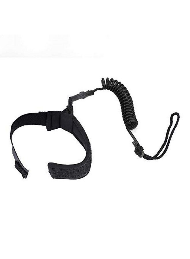 Dilwe حبل لوح التزلج، حبل تزلج مرن ناعم ملفوف بطول 5 أقدام (أسود) - Image 3