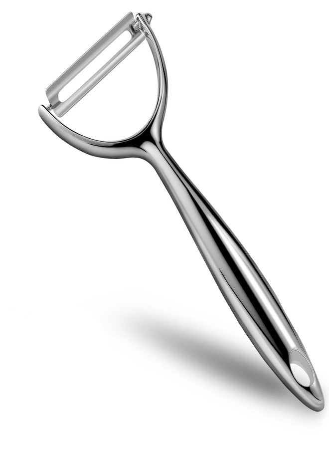 LIIGEMI Effortless Y Peeler with Sharp Stainless Steel Blades for Apples, Cucumbers - Ergonomic Handle for Easy Potato Eye removal, Perfect for Cooking Enthusiasts and Kitchen Novices（silvery） - Image 1