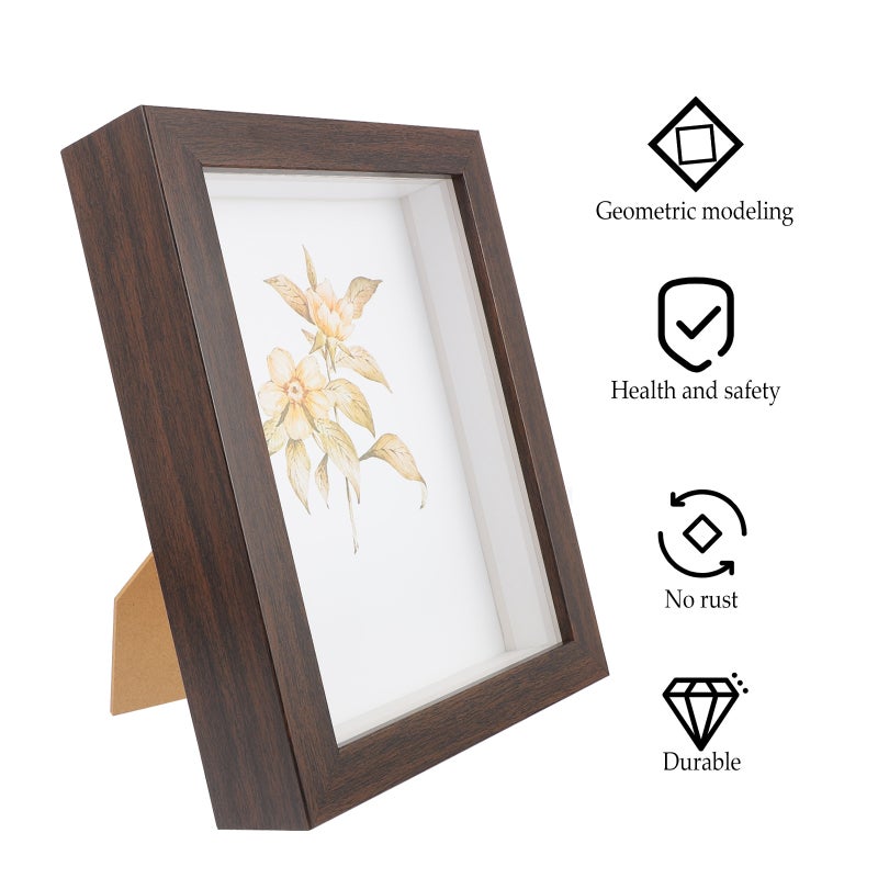 Dried Flower Shadow Box, Decorative Display Case for Art Crafts and Photos - Image 4