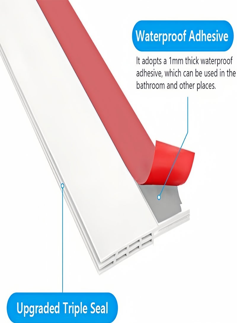 كيفن سدادة مسودة الباب، ختم تحت الباب بطول 120 سم، ممسحة الباب للأبواب الخارجية والداخلية، مانع مسودة الباب السفلي للغبار وعزل الضوضاء  4.5      219 تقييم - Image 3