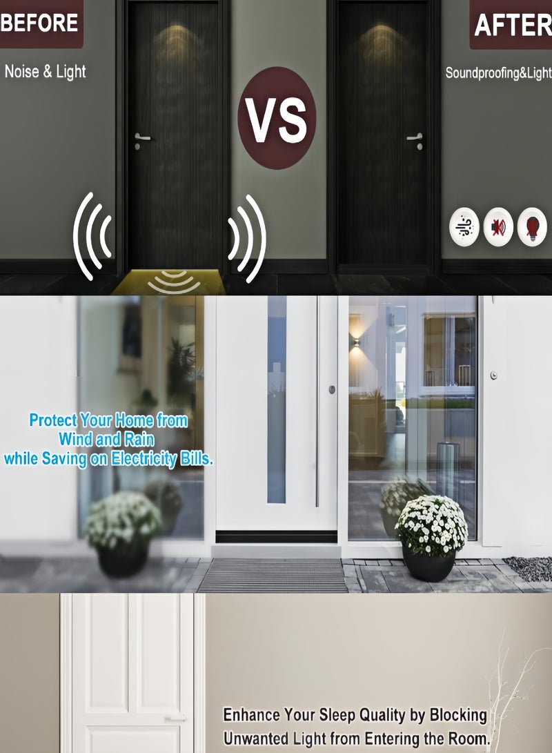 كيفن سدادة مسودة الباب، ختم تحت الباب بطول 120 سم، ممسحة الباب للأبواب الخارجية والداخلية، مانع مسودة الباب السفلي للغبار وعزل الضوضاء  4.5      219 تقييم - Image 4