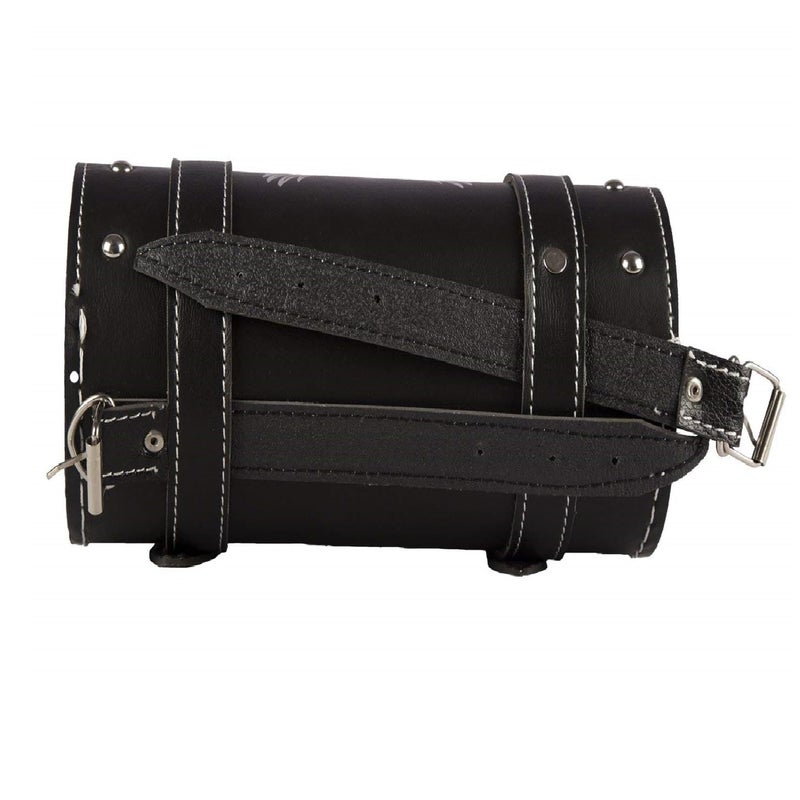 Gate 7 Gate7 Enterprises One-Side Black Leatherette Motorbike Saddle Bag Tool Box Travel/Saddle/Carrier Bag (2.5 L) - Image 1
