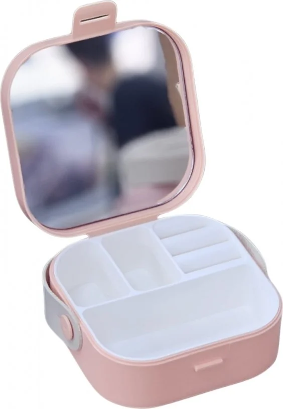 بييف House By House Bag Mirrored Mini Makeup Jewelry Box Powder